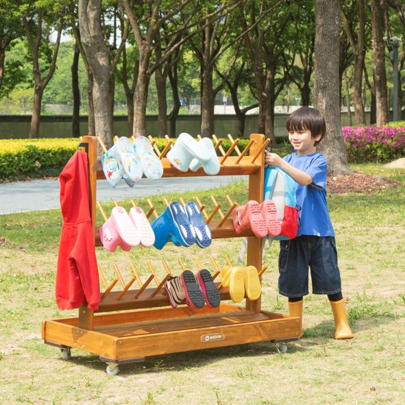 Mobiler Outdoor-Gummistiefelwagen